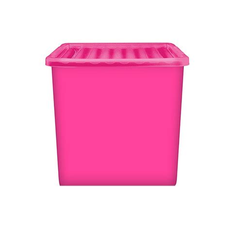 pink metal storage box|pink lidded storage boxes.